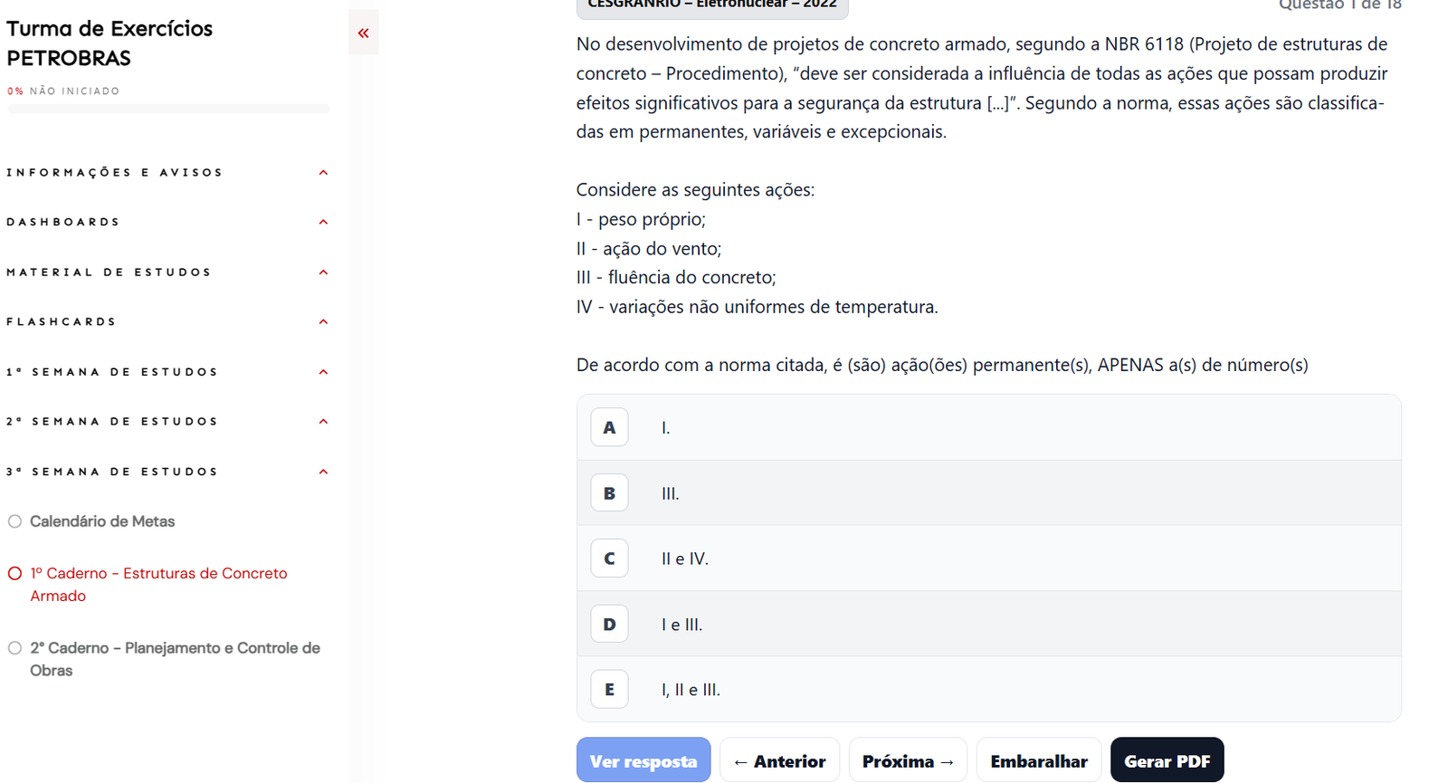 Caderno de questões completo