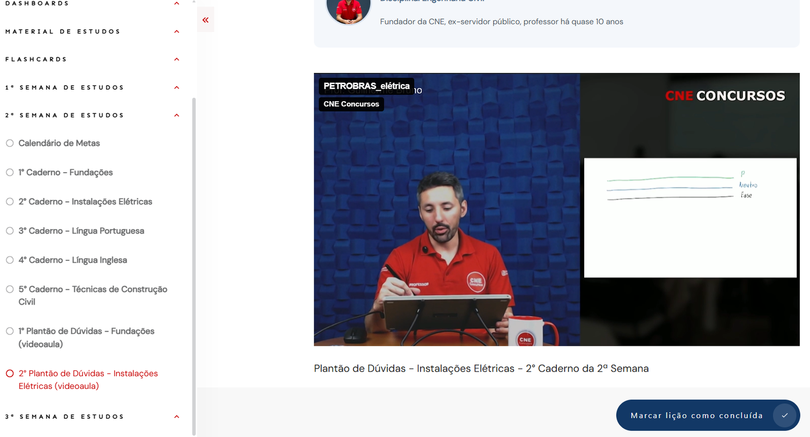 Plantões de dúvidas ao vivo